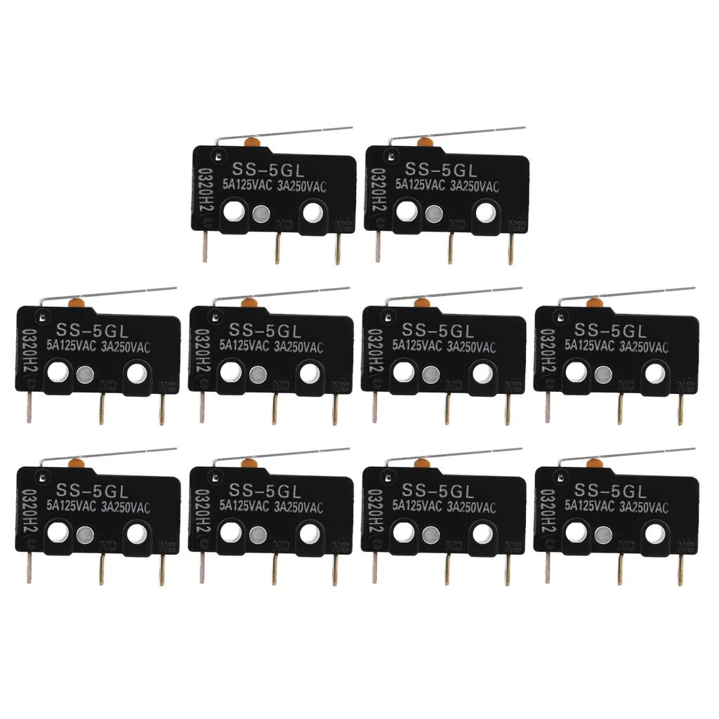 10Pcs Limit Switch 3D Printer Accessories for ENDSTOP RAMPS 1.4 SS‑5GL Mini Switches