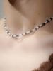Harang Hr 40N_Pearl Iolite Beads Necklace