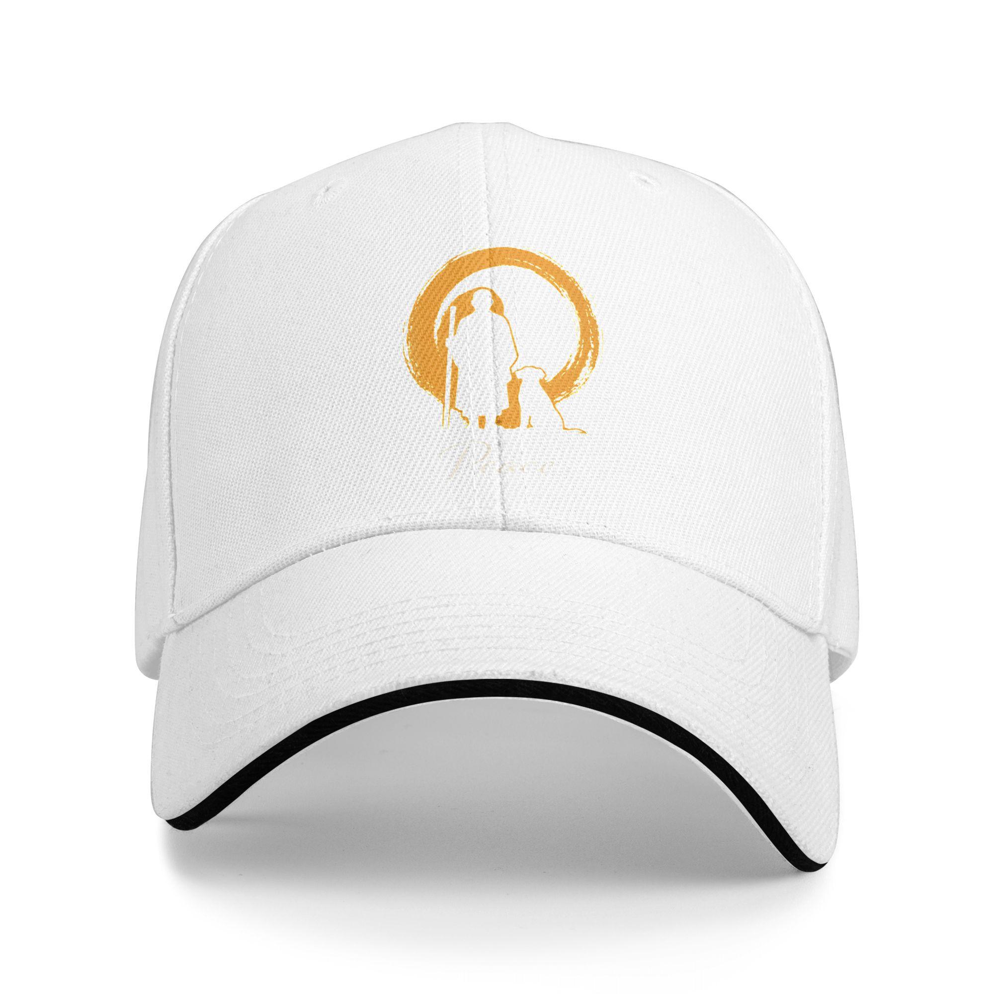 

Peace Walking Monks Baseball Cap Hunting Camping Sun Trucker Hat Female Male Casual Custom Logo Baseball Caps One Size белый