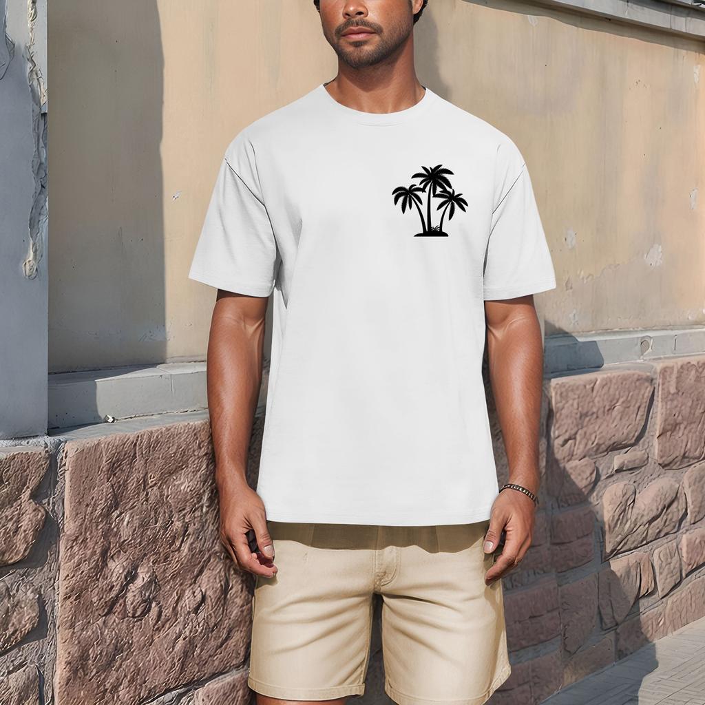 Men'S Fashionable T-Shirt, Street Casual Short Sleeved Clothing