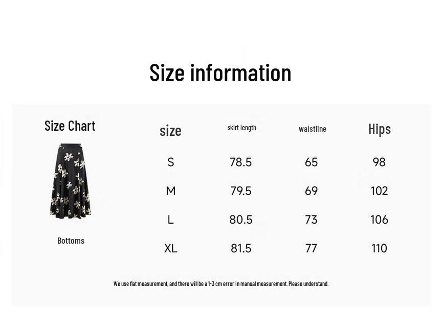 Elegant Floral A-line Midi Skirt