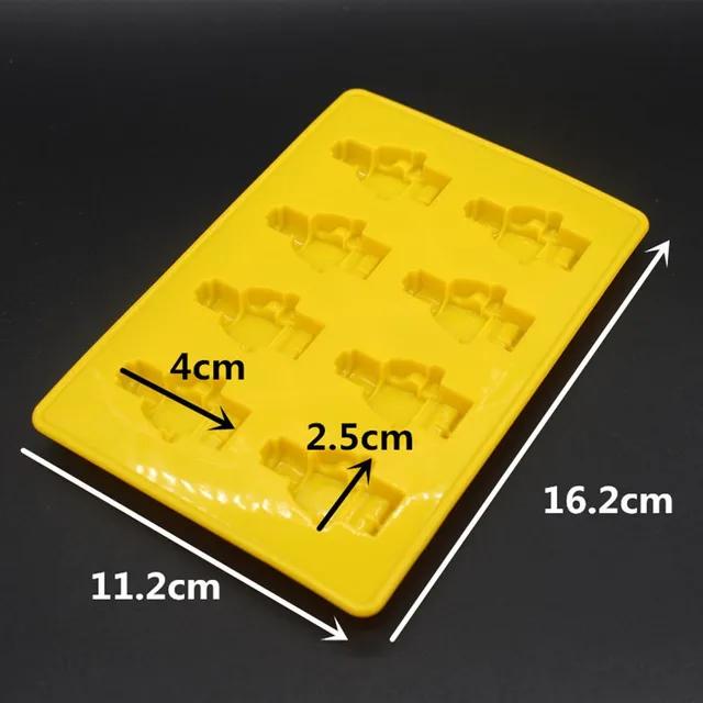 

Форма для кубиков льда Robot Ice Brick, силиконовая форма DIY, форма для шоколада, желе, брауни, десерт, выпечка, мини-форма для блоков, набор тем