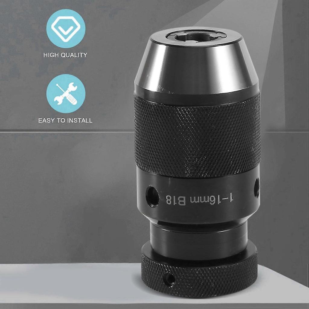 Keyless Drill Chuck 0.2-16mm B18 + Mt3 M12 Din228a Morse Taper Arbor