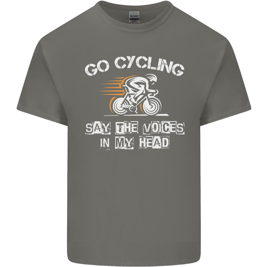 Go Cycling Say Voices In My Head Cyclist Unisexs Light Cotton TShirt