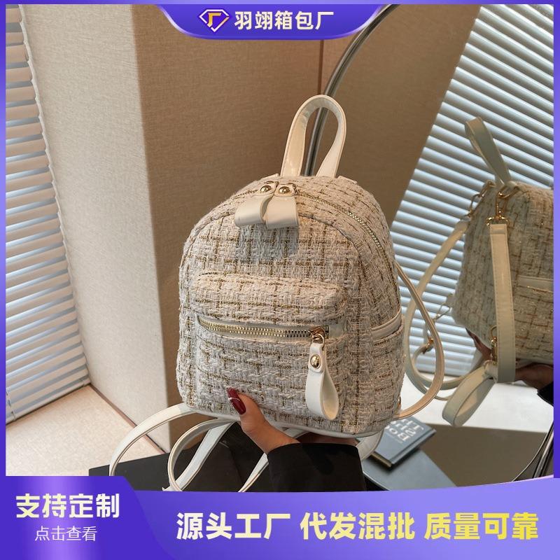 Niche Portable Backpack Women's New Fashion and Lightweight Travel Backpack To Work Commuter Mini Schoolbag