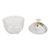 5.1x5.1x5.6in Snack Storage Box with Lid for Desk Decor Jewelry Makeup Pads