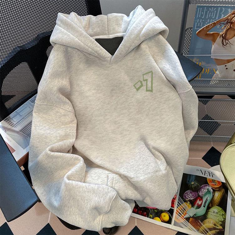 

Уютный худи с флисовой подкладкой 500 г - Свободный крой для осени/зимы L