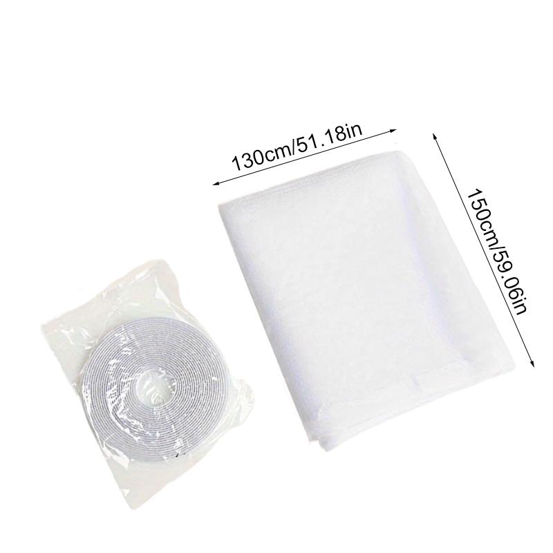 1PC Removable Magnetic Fly Screen for Windows No-Tools Adjustable Window Bug Barrier