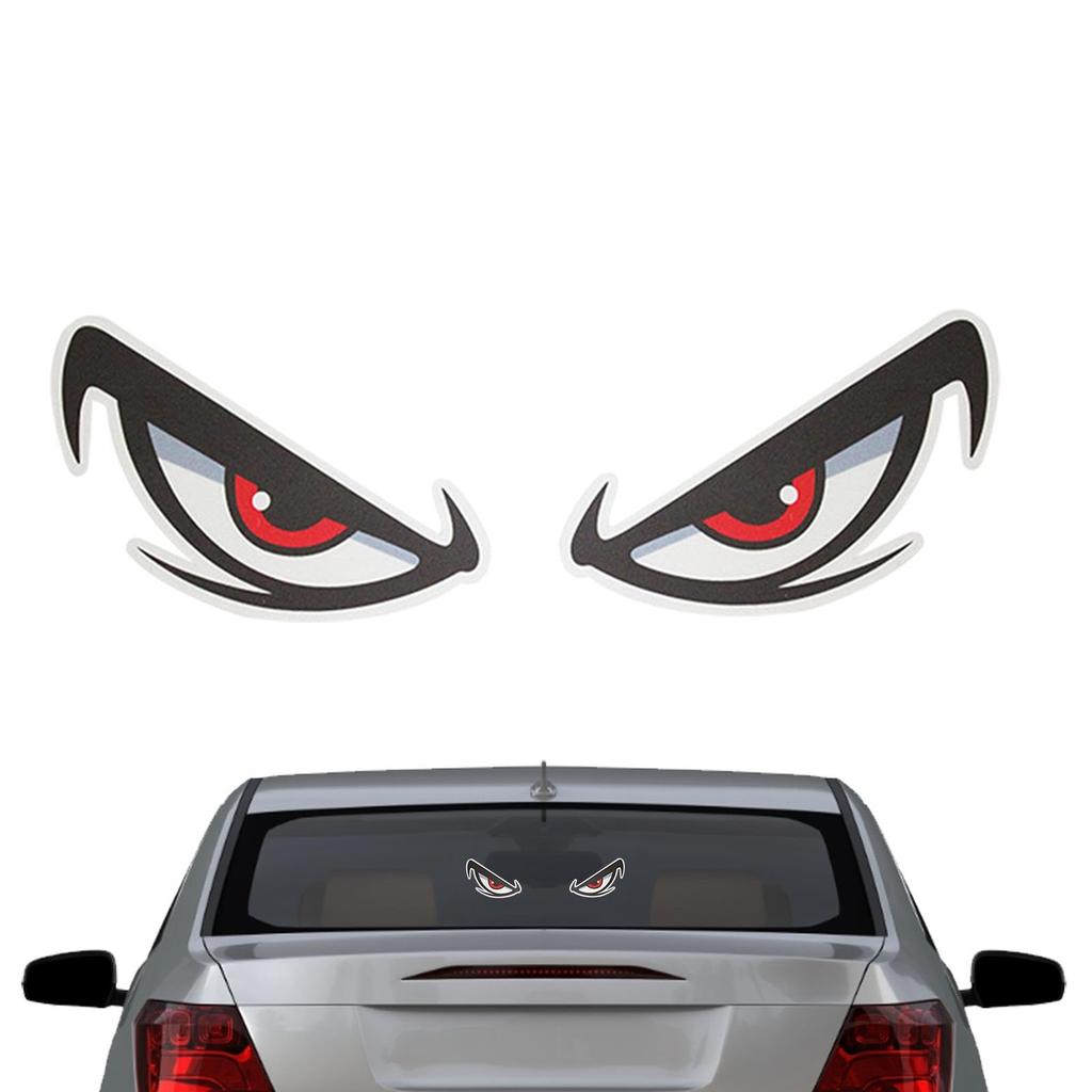 Reflective Eyes Stickers for Cars | 3D Stereo Eye Decal Stickers, Car Reflective Stickers,