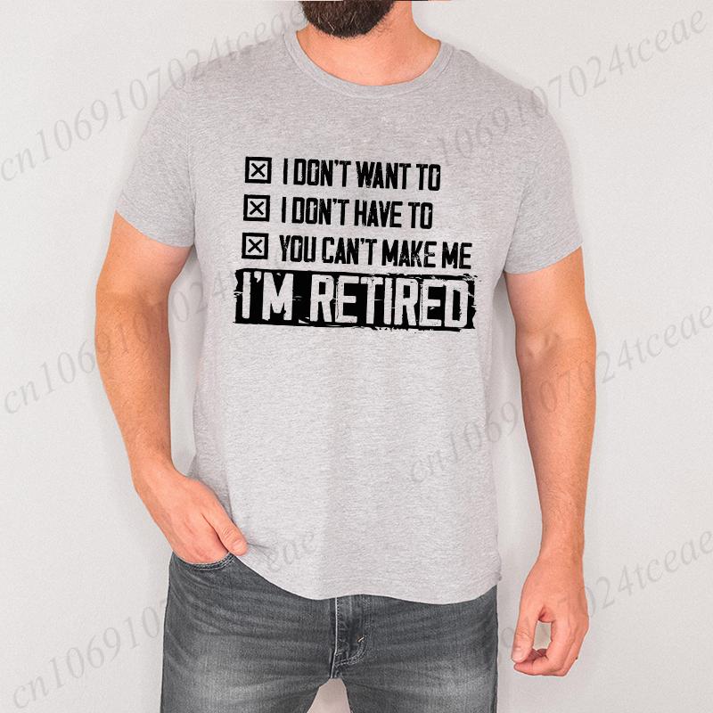 Retirement T-shirt Mens Retired Dad Mom Grandpa Grandma Shirt Retirement Funny Unisex Womens Mens Tee Shirt Clothing