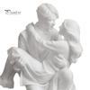 Princess And Man Sculpture 3D Printed Couple Sculpture, Kneeling Carry Figurine, Romantic Art Resin Desk Decor, Birthday Gift for Men Unique