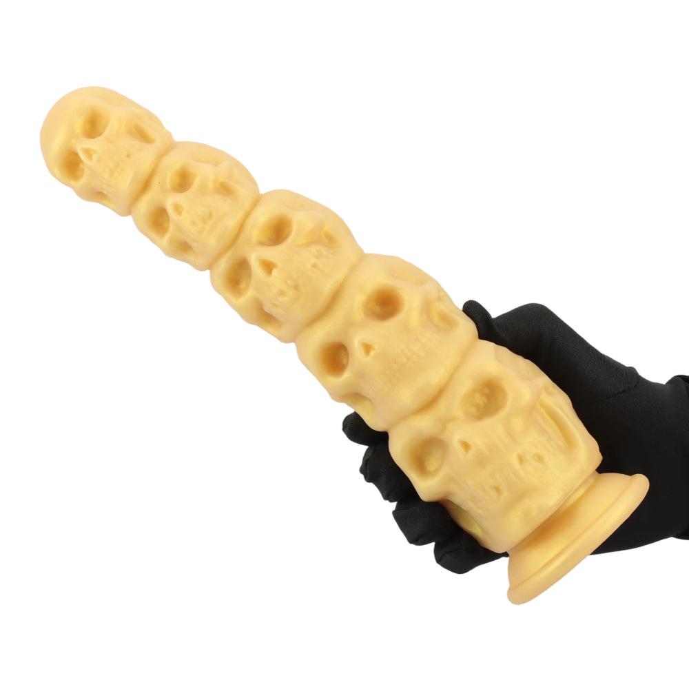 Extra Large Skull-Shaped Silicone Butt Plug Expander Adult Erotic Toy
