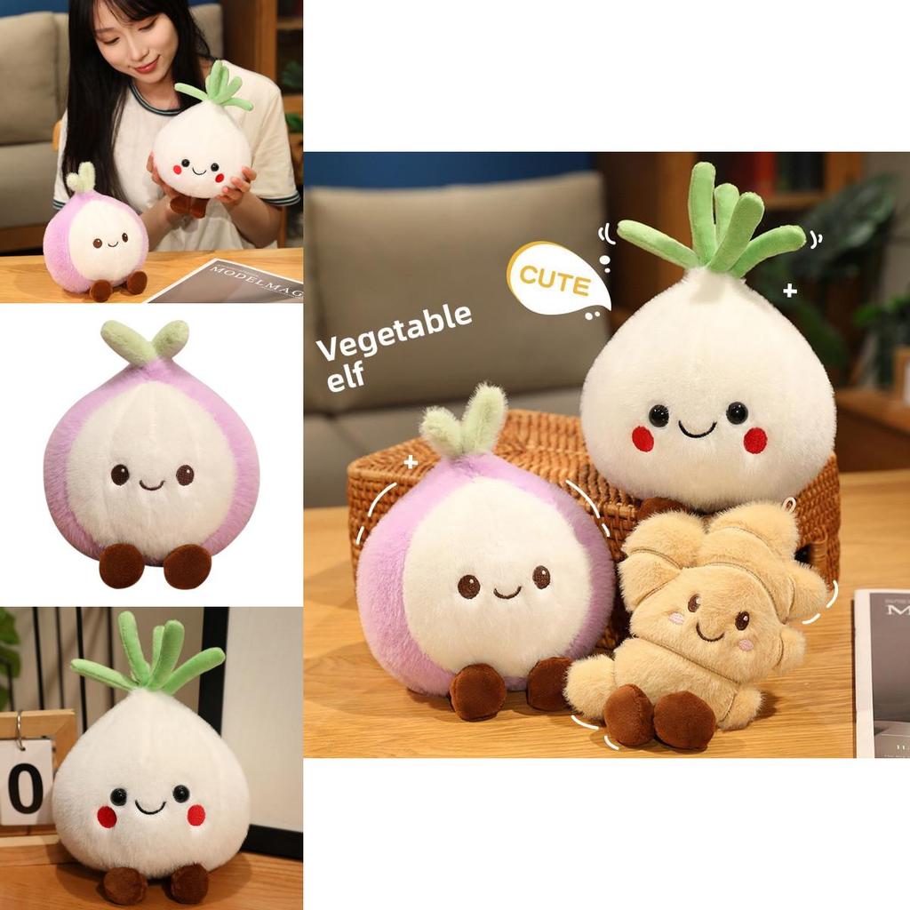 Niedliche Gemüse-Plüschpuppe mit weichem Kurzflor für Kinderspiel und Sammlung