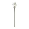 Enchanting Cosplay Jeweled Walking Stick with Pearls Accents Embedded Metal Roleplay Wand Ideal for Costume Parties Gift