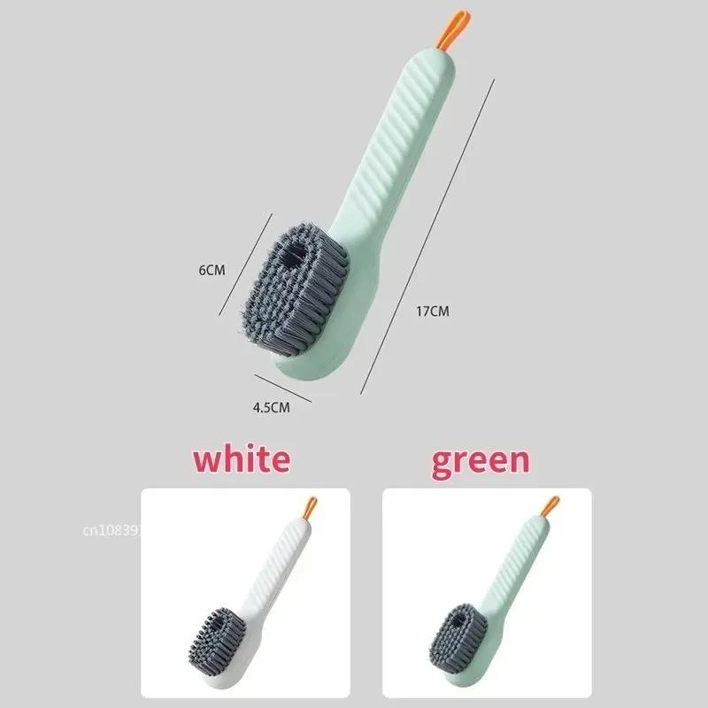1/2Pc Cleaning Brush Soft-bristled Liquid Shoe Brush Long Handle Clothes Brush Multifunctional Shoe Cleaner Cleaning Accessories