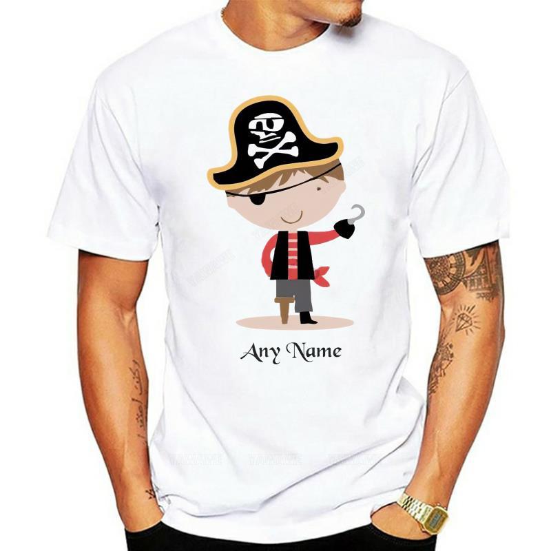 

Male short sleeve PERSONALISED BOY PIRATE FULL COLOR SUBLIMATION T SHIRT mens casual teeshirt cotton t shirt Adult tee tops S