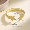 Nidin High Quality Star Heart Open Cuff Bangle Adjustable Copper Bracelet Fashion Jewelry For Women Valentine's Day Fine Gifts