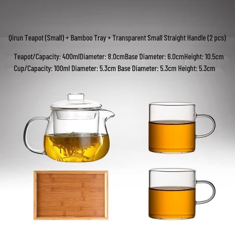 Youluo 400ML Chinese Style Thickened Glass Teapot