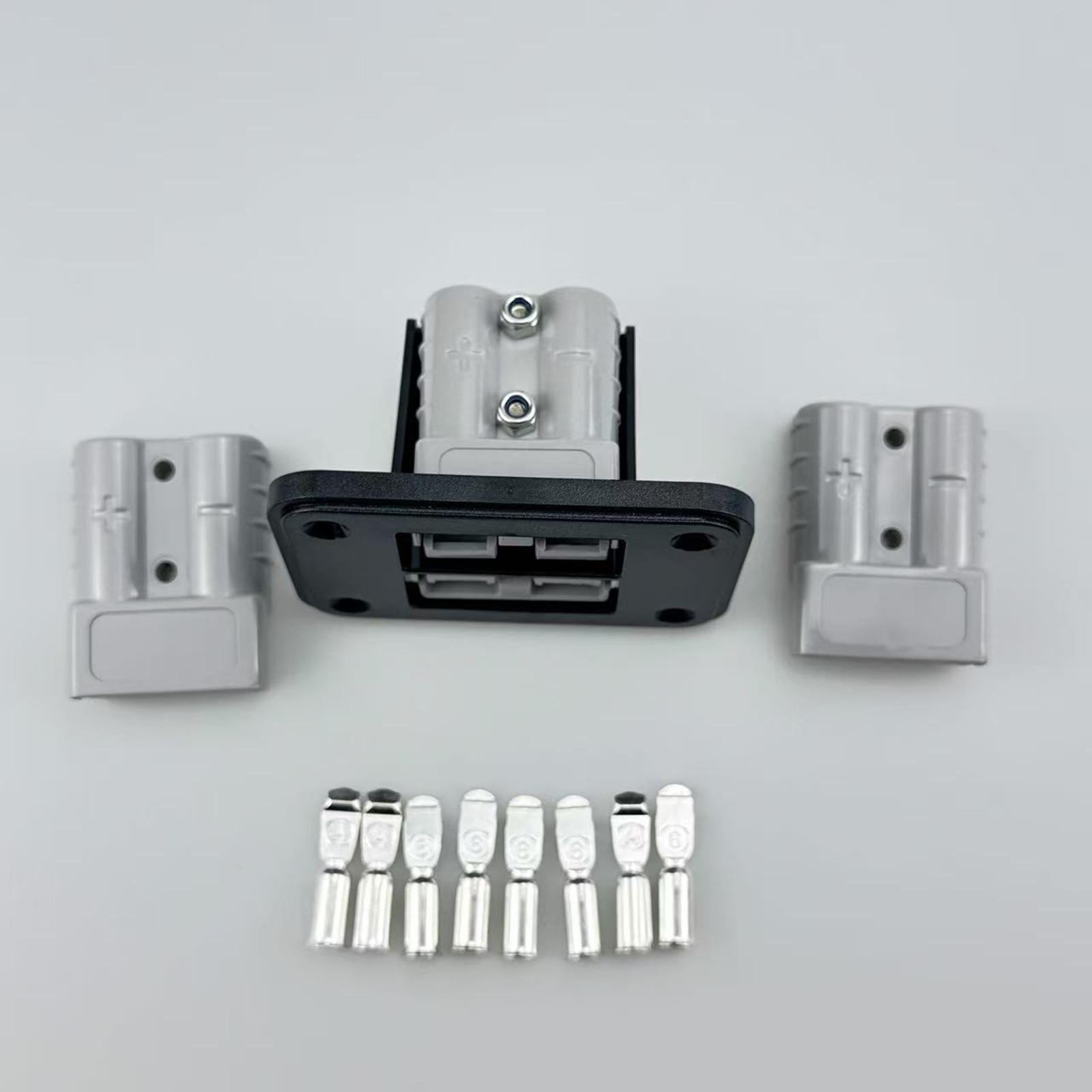 Flush Mount Recessed Plate 50A Plug Mounting Panel Caravan 13 Pin Connector for Ships Yachts and Buses серый