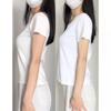 Korean Style Pure Cotton U-Neck Slim Fit Women's T-Shirt - New Summer Edition