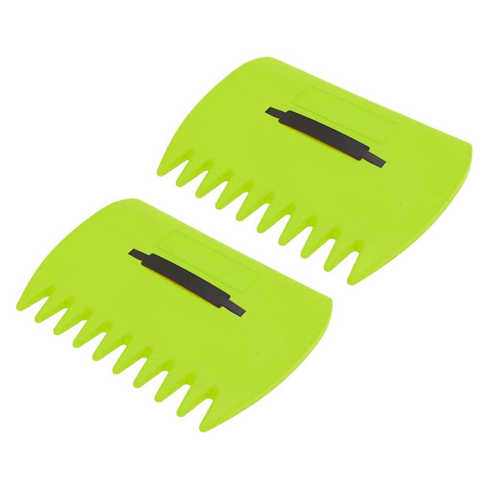 2PCS Handheld Design Leaf Grabber Set Plastic Material Hand Rake Claws Lawn Cleanup