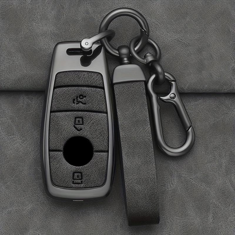 Interior Mouldings Alloy Style Fashion Car Key Case Cover Shell Fob For Mercedes Benz A C E S G Class GLC CLE CLA W177 W205 W213