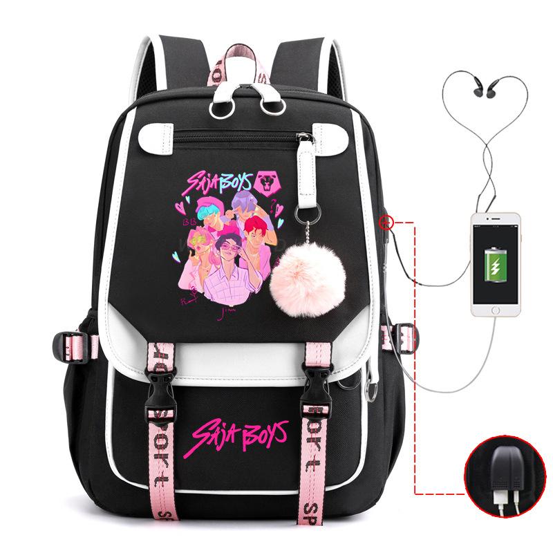 Witch Hunters Peripheral Korean Edition Student School Bag Cross-border College Wind Reduction Large Capacity Ridge Backpack