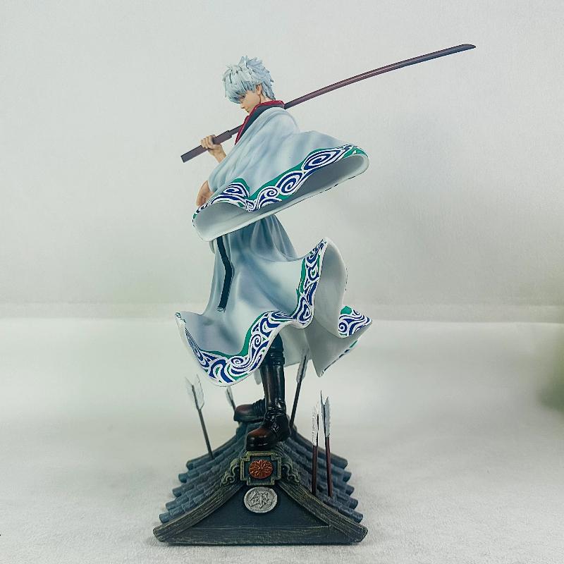 30cm Gintama Sakata Gintoki 2.0 Upgrade Gk Action Figure Anime Statue Collectible Figurine Desk Decoration Toy High Quality Gift For Fans