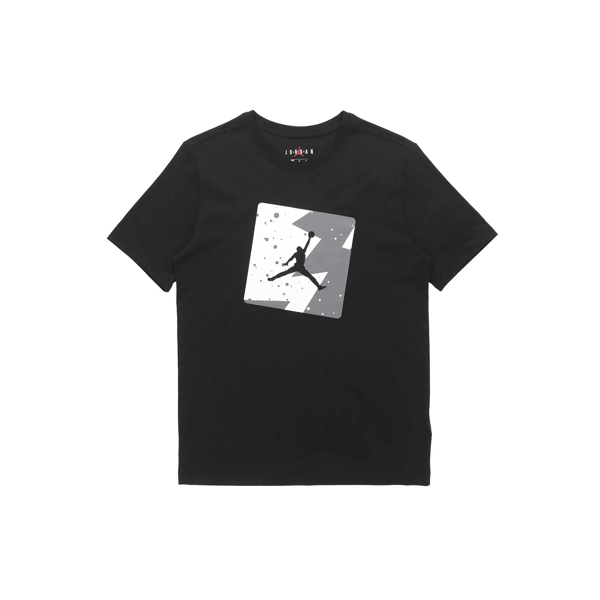 Air Jordan Poolside Chest Printing Short Sleeve Black Men s CJ6245-010 M