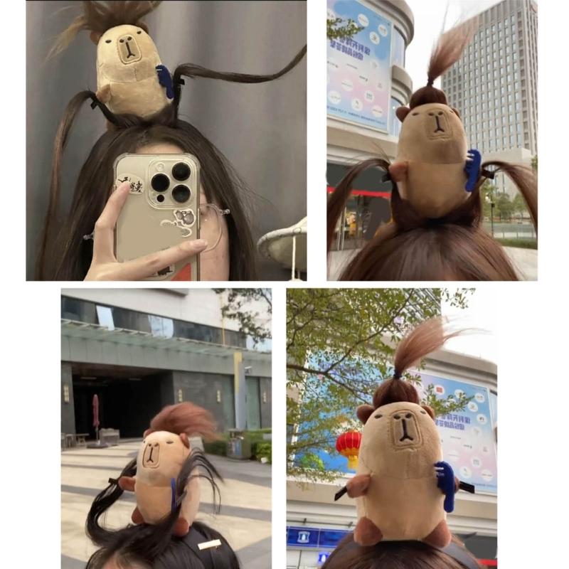 Sött Capybara Hårband Tecknat Djur Hårband Hårbygel för Ungdomar och Cosplay Stilfull Barn Flickor Huvudsmycke Smycken