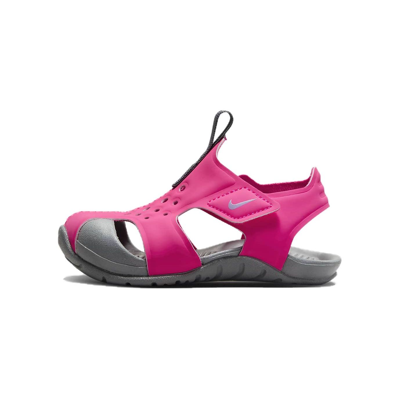 

Nike Детские кроссовки Sunray Protect 2 TD Гипер-розовый серый Дымчато-серый Фуксия-сияние 943827-605 23.5