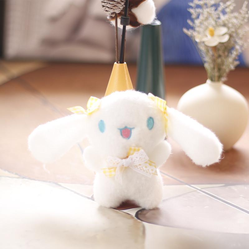 Plush Dog Keychain With Super Soft Short Pile For Bag Decoration And Gift