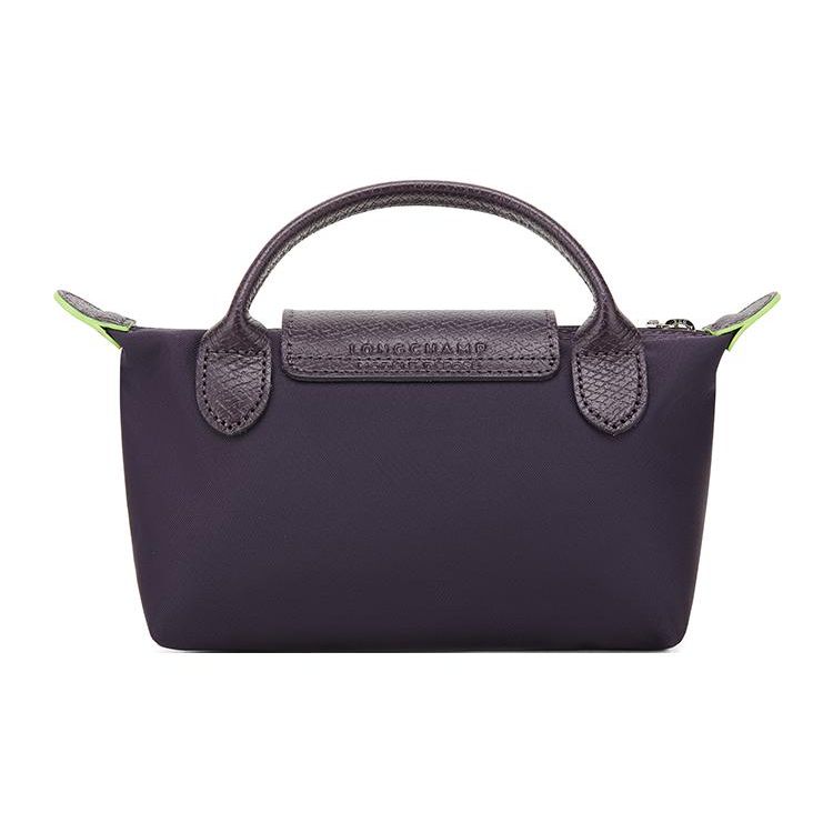Longchamp Chiusura con Bottone e Cerniera Borsa Tote in Tela di Poliammide Riciclata Borsa Tote da Donna Viola 34175919645
