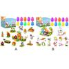12Pcs Prefilled Easter Eggs Easter Basket Stuffers with Building Blocks Filled Easter Egg Gift Easter Egg Toy for 6-10 Years Old