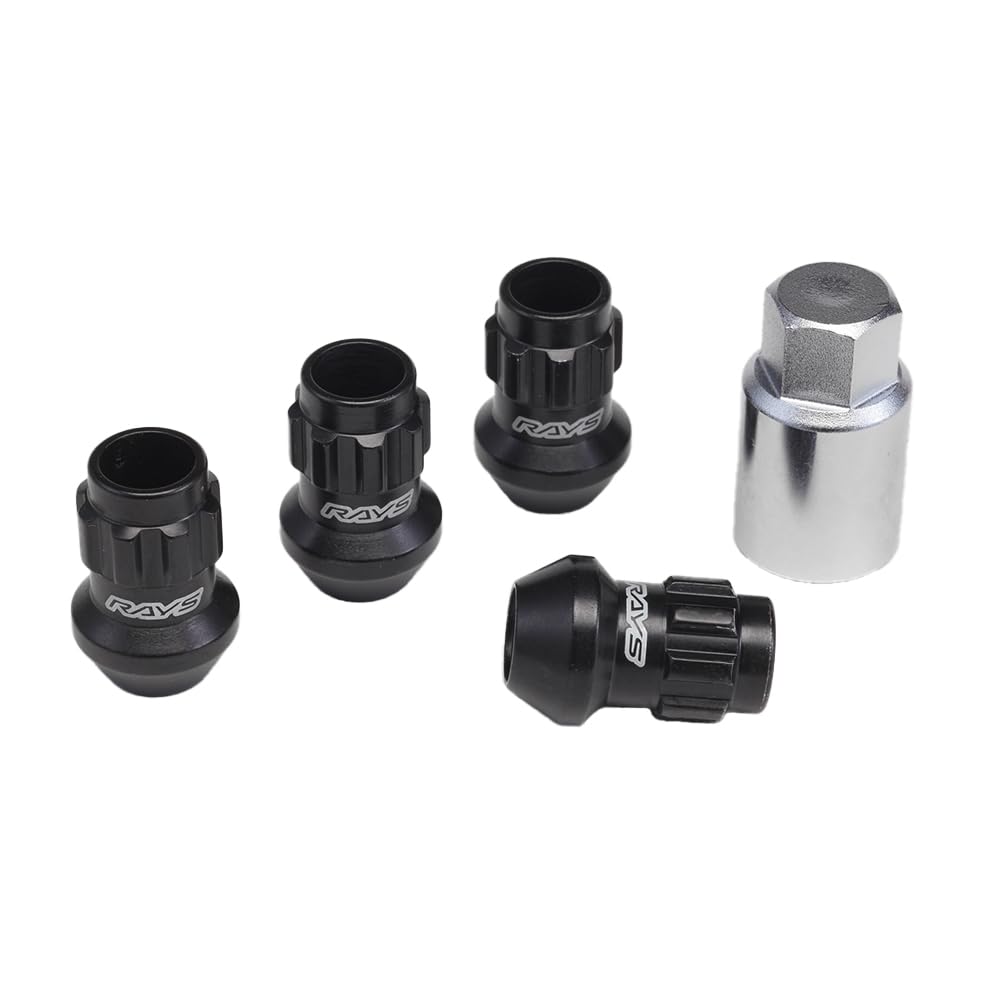 

RAYS 17HEX Racing Lock Set M12 x 1.25 BK (Black) 35mm (Medium Type) 74130000253BK чорний