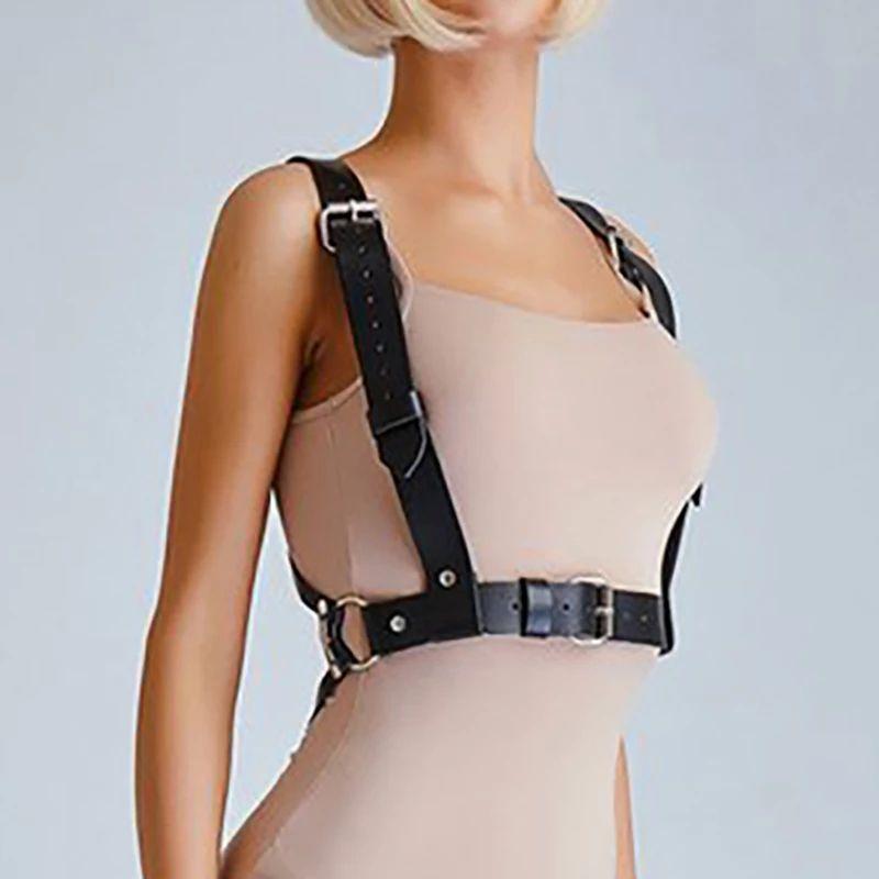 Factory direct selling sexy goods leather sexy accessories hollowed out party harness sexy accessories sm
