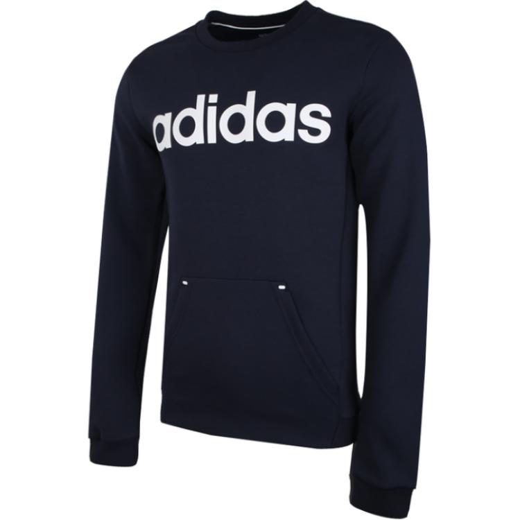 Adidas Neo Lifestyle Casual Series M C+ Sweatshirt Fashion Comfortable Soft Crew Neck Pullover Men Sweatshirt Blue DW8051