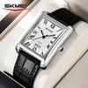 SKMEI 2575 Waterproof Date Genuine Luxury High-end Quartz Watch for Men Leather Strap Mens Wristwatch Shockproof Colck Relgios