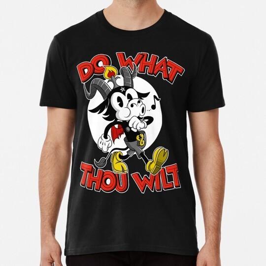 

Do What Thou Wilt Baphomet 30s Cartoon Occult Esotericism S-4XL USA Made T-Shirt Tops Tee M