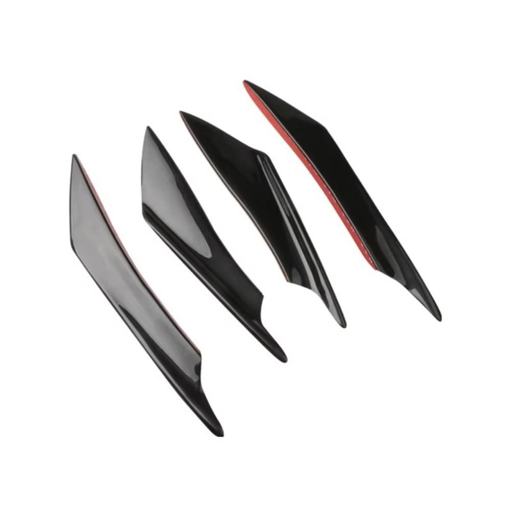 4Pcs Aerodynamic Design EVO Style Wind Splitter Universal Car Spoiler Gear Shifter Upgrade