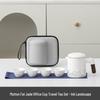 Meijin Mutton-fat Jade White Porcelain Travel Tea Set
