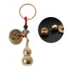Exquisite Wu Lou Keyring Lucky Gourd Keychain with Feng Shui Coin Car for Key Ri