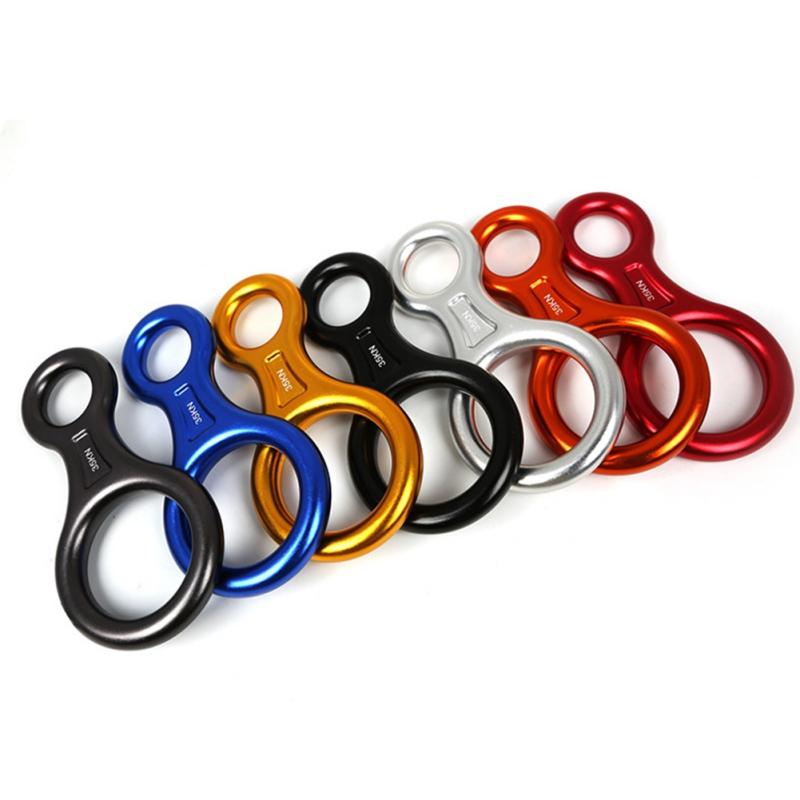

Rock Climbing Descender Device Outdoor Downhill Climbing Gear High Strength Aluminum Alloy Climbing Buckle