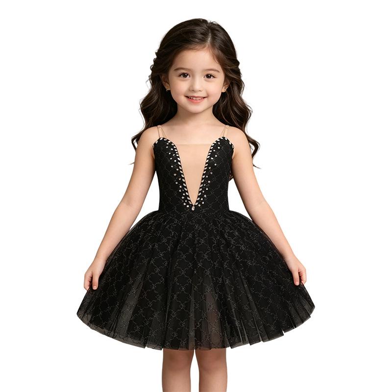 Kids Princess Dress: Flower Girl, Birthday, Wedding, Formal Event, Puffy Tulle Skirt, Prom Costume