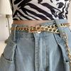 Women's Cool Style Silver Gold Metal Iron Chain Belt Fashion Men High-quality Belt Popular Trend Belt for All Clothes