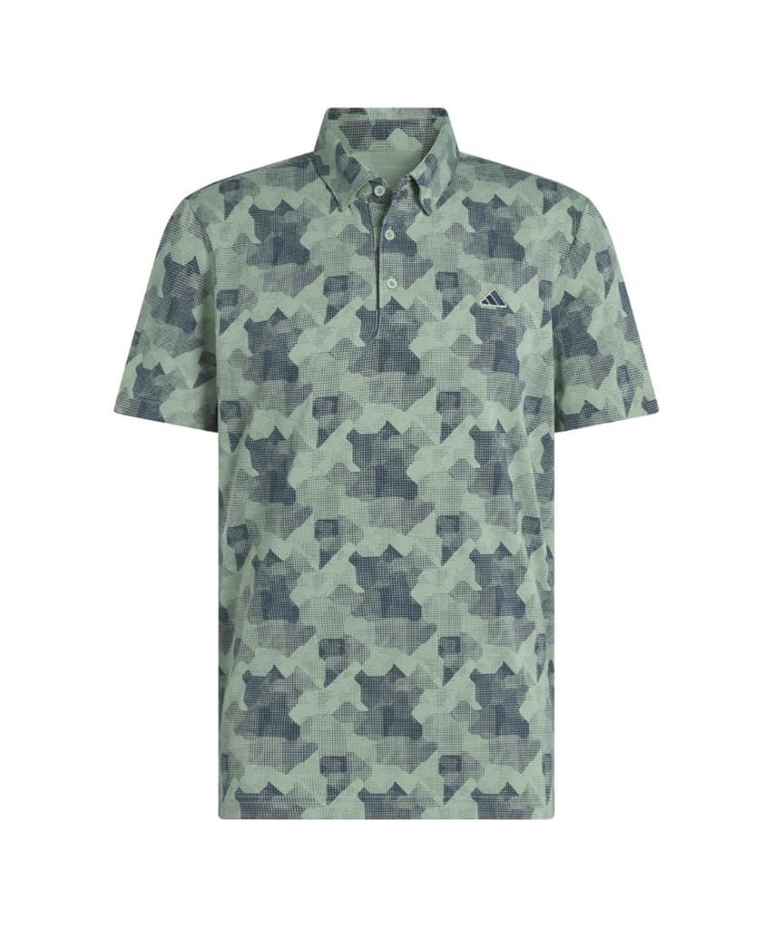 Adidas Golf Beyond the Course Gradient Graphic Short Sleeve Shirt for Navy Men, White/College