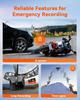 VANTRUE F1 Dashcam Moto 4K + 1080P (front and Rear), WiFi 5 GHz, GPS, IP67 Waterproof, German Voice Instructions, 24/7 Recording. Collision Detection