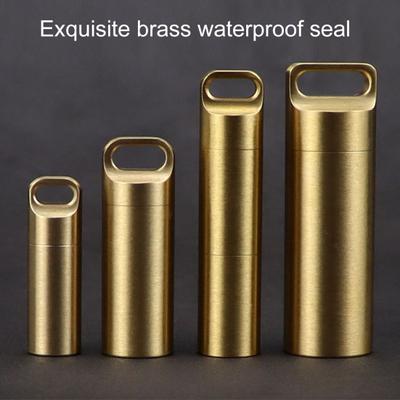Contenitore per pillole impermeabile EDC, custodia per accessori, buona tenuta, mini formato, multiuso, per sopravvivenza all'aperto, contenitore in metallo, scatola asciutta