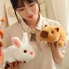 Animal Capybara Transforms Cat Doll Plush Toy Flip Squirrel White Rabbit Doll Children's Ragdoll