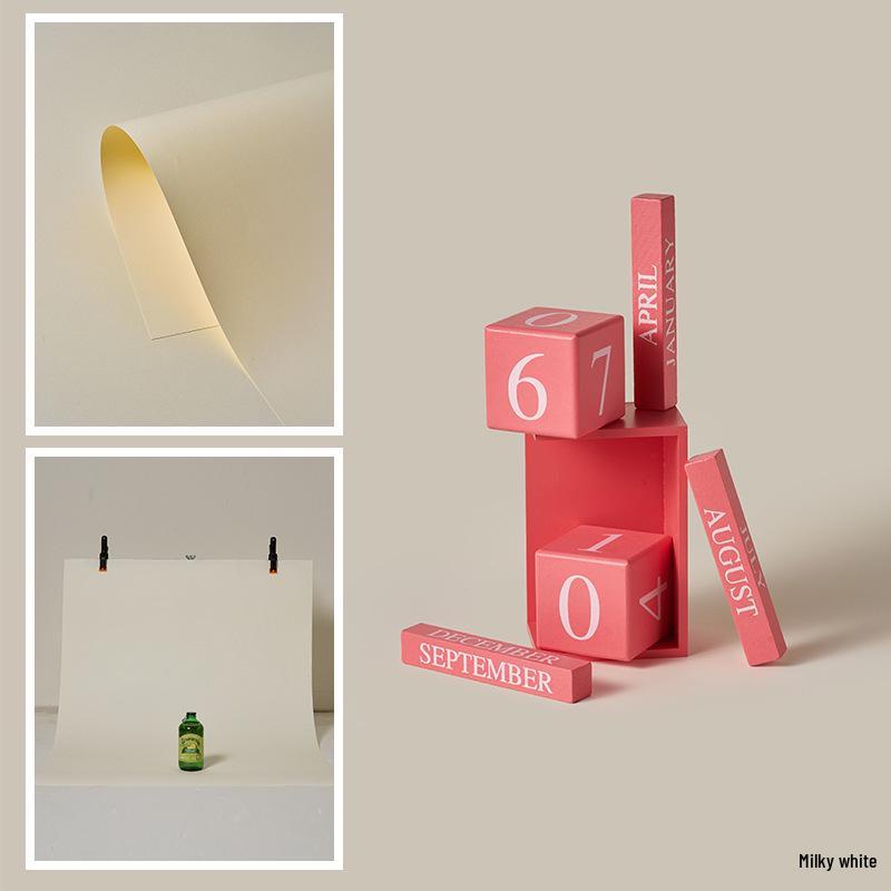 Macaron Colored Photography Background Paper - White, Blue, Red, Gray, Green, Pink, Beige Monochrome Cardstock Base